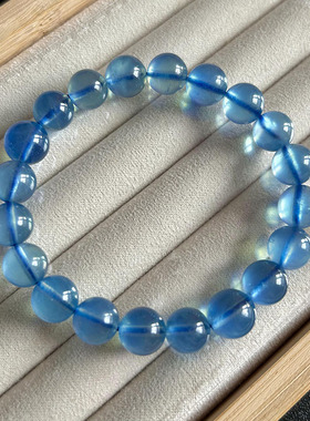 天然海蓝宝手链一物一图