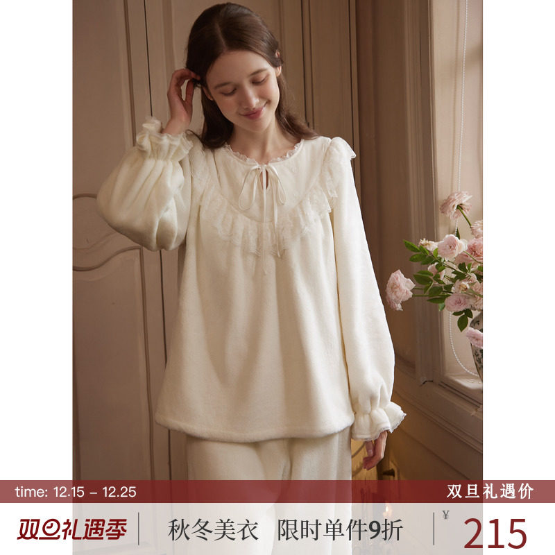 RoseTree轻古典宫廷法兰绒套装