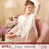 RoseTree可爱日系睡衣女款 甜美少女公主纯棉家居服套装 春秋季 长袖