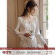 RoseTree莫代尔睡衣女款 带胸垫 高级感纯欲风家居服套装 春秋季 法式