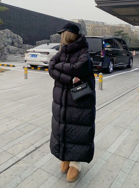 KMZD 冰川羽绒 一件过冬630g充绒量加厚宽松羽绒服90白鸭绒长款女