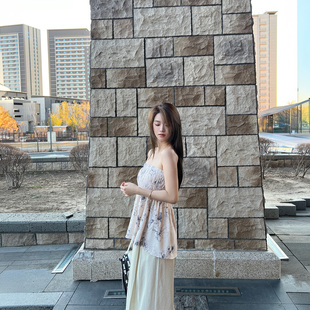 KMZD 雾夏花漾 碎花抹胸女夏辣妹短款一字肩无肩带纯欲氛围感上衣