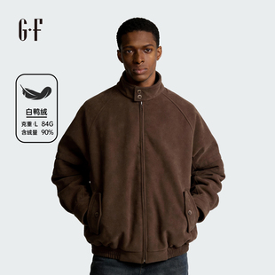 GF男装 冬季简约百搭合身舒适保暖立领短款羽绒服 S/W 170254071