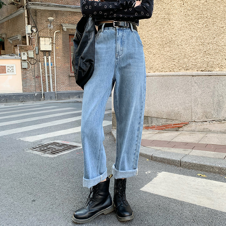 Real price Korean high waist skinny jeans