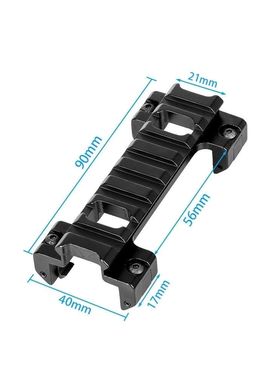 MP5激光改装MP5K LDT MP5金属镜桥导轨配件安装锦明MP5一体模型