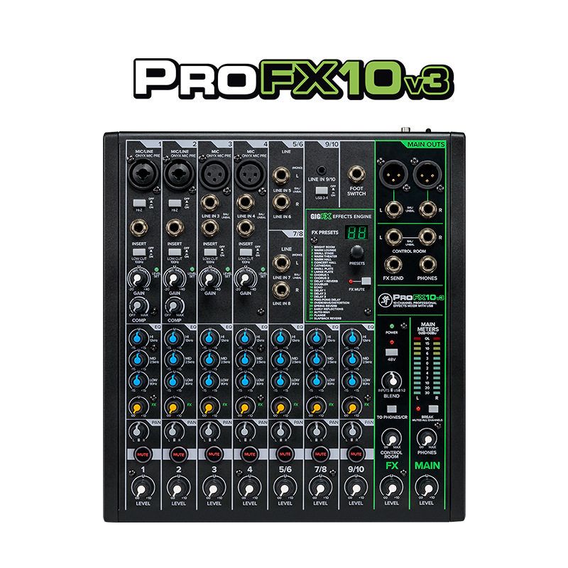 美奇RUNNINGMAN调音台Pro FX10v3 调音台支持直播K歌带声卡