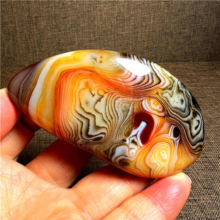 天然缠丝玛瑙原石摆件大颗粒红玛瑙把玩手把件矿石标本鱼缸造景石