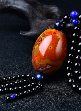 天然战国红玛瑙吊坠原矿石裸石水滴锁骨项链挂坠男女情侣款饰品