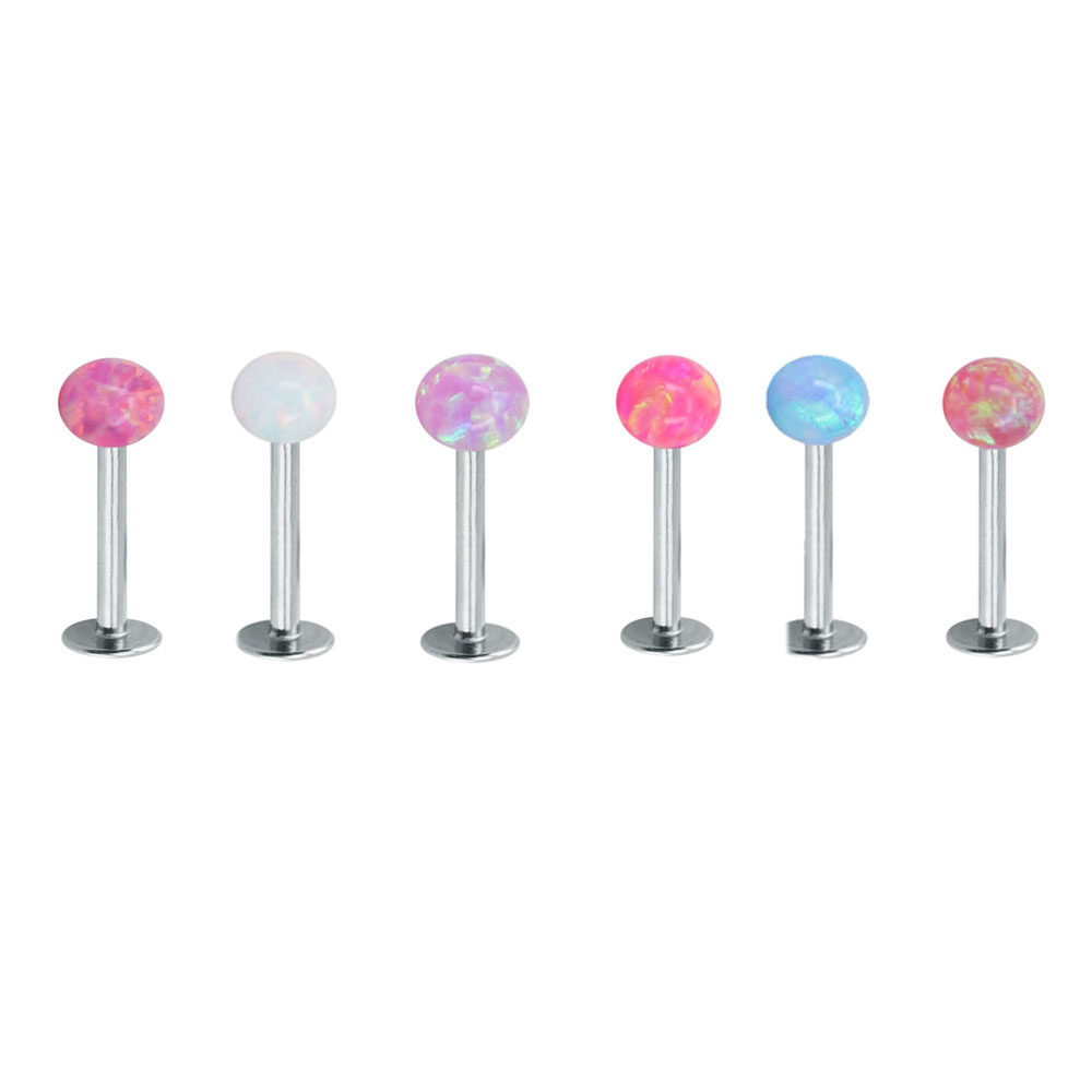 欧美个性彩色圆球不锈钢唇钉时尚简约耳钉穿刺饰品,饰品/流行首饰/时尚饰品新,唇环/唇钉,淘宝优惠券,粉丝福利购,淘宝优惠卷