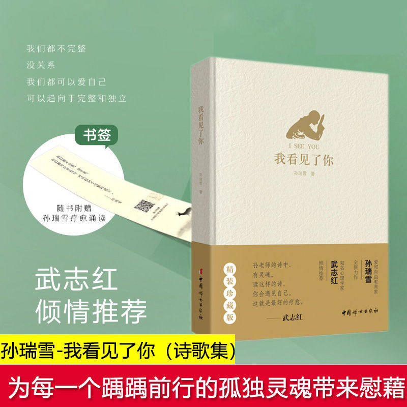 正版包邮 我看见了你孙瑞雪全新力作精装珍藏版武志红倾情我们都可以