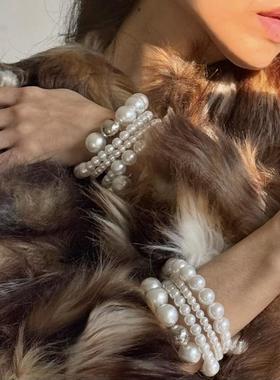 摇儿绕小众设计款多层缠绕手链