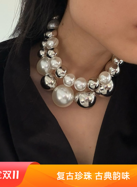 项链夸张颈链chocker女叠戴