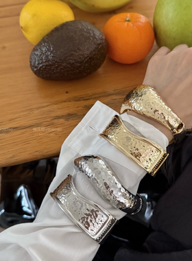 波浪肌理小众冷淡高级感叠戴手环