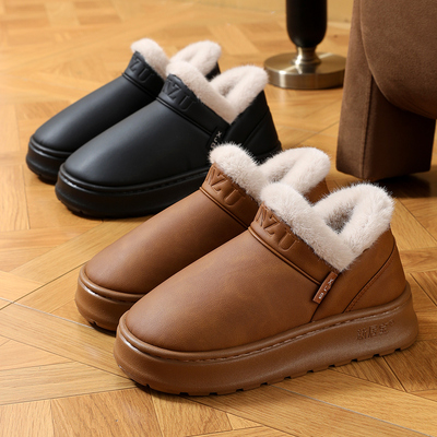 高包跟棉鞋高包跟保暖防滑加厚底