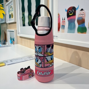 加厚希乐保温杯套600ml斜跨学生长背带水壶套吸管杯防摔套保护套