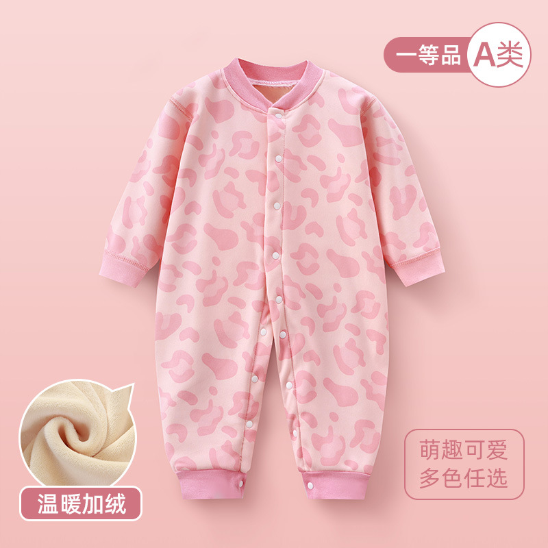【三折专区】品牌折扣店撤柜秋冬新款童装保暖加绒睡衣加厚连体衣
