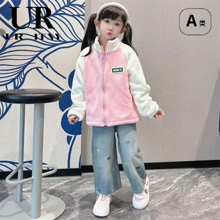 中大童加绒加厚外套棉服拉链衫 三折专区品牌店撤柜秋冬新款 上衣