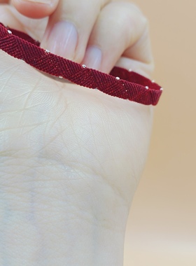 s925银芝麻珠纯手工0.1mm蜡线编织天使之翼手绳包邮