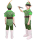 小飞侠Peter Pan万圣节演出服绿色小精灵儿童男女演出服校园服