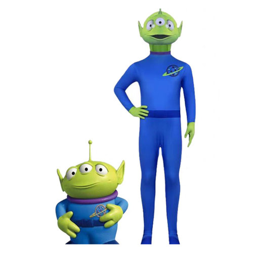 玩具总动员cos服三眼仔连体衣外星人万圣节舞台表演连体服装Alien
