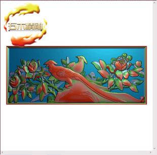 锦上添花栏板护栏石材电脑雕刻图精雕图灰度浮雕图 新墓碑碑板149