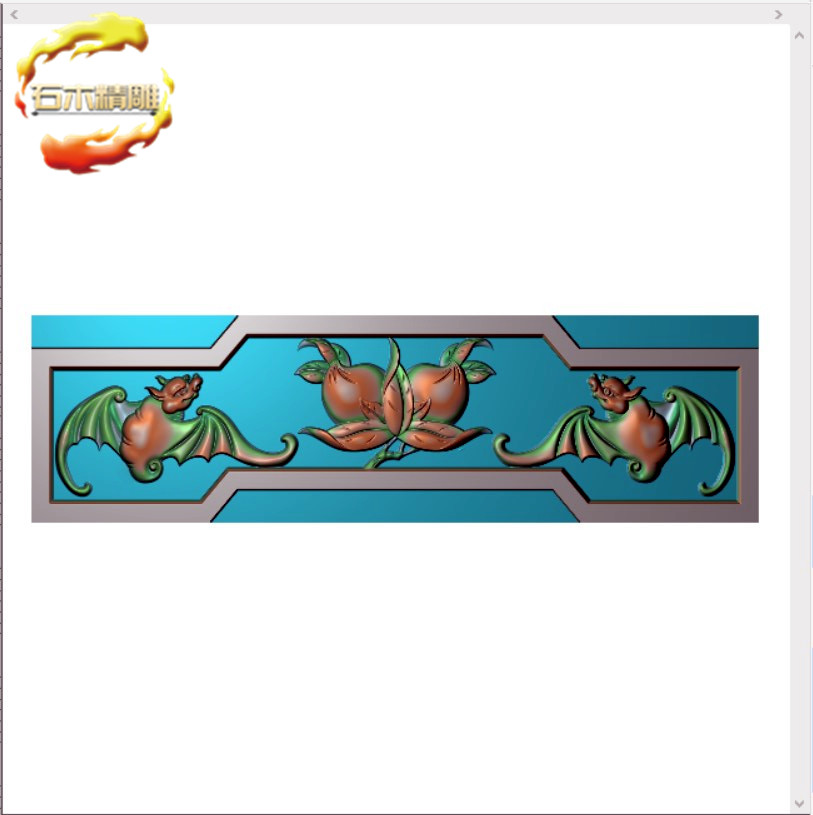 新墓碑横梁192 福寿碑头花过梁碑板精雕图灰度图浮雕石材雕刻图