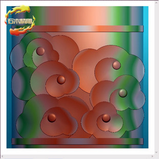 新款石材柱子115 墓碑精雕图灰度图浮雕图云朵柱子底座电脑雕刻图