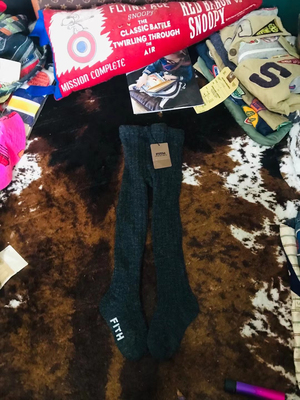 全新 fith 100-110码 坑条连裤袜