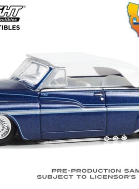 绿光 1:64 1950 水星Eight Chopped敞篷 低趴 深蓝色金属漆63050B