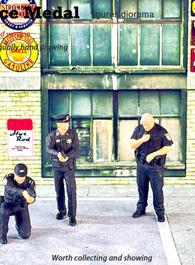RM 1/64人偶 纽约警察 搭配 绿光 greenlight 警车 美国 NYPD