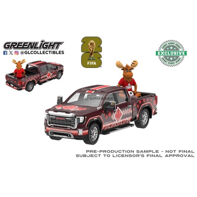 绿光 1:64 2022 GMC Sierra 3500 HD 世界杯'26 加拿大致敬 30590