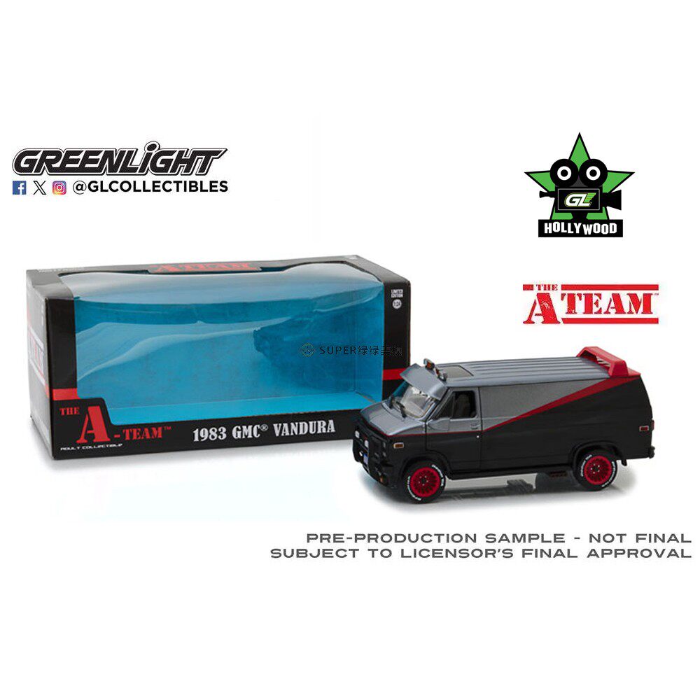 绿光 1:24 1983 GMC Vandura 万杜拉 The A-Team天龙特攻队84072