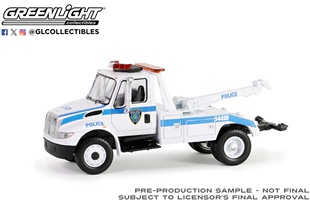 绿光 1:64 2019国际杜拉斯塔4400拖车 纽约港务/新泽西警察33250A