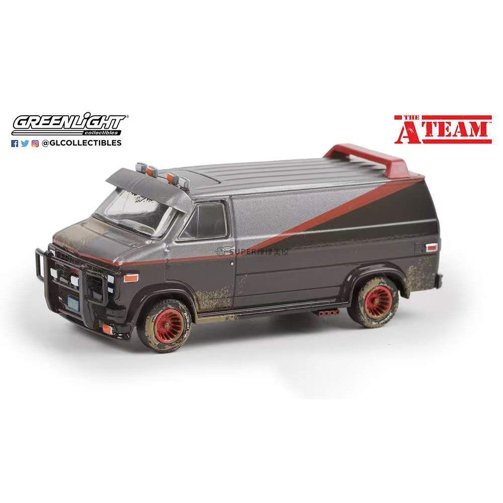 绿光 1:64 1983 GMC Vandura 万杜拉 泥泞版 天龙特攻队 44865F