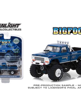 绿光 1:64 1974 Ford福特F-250 大脚车 Bigfoot #1大脚一号 29934