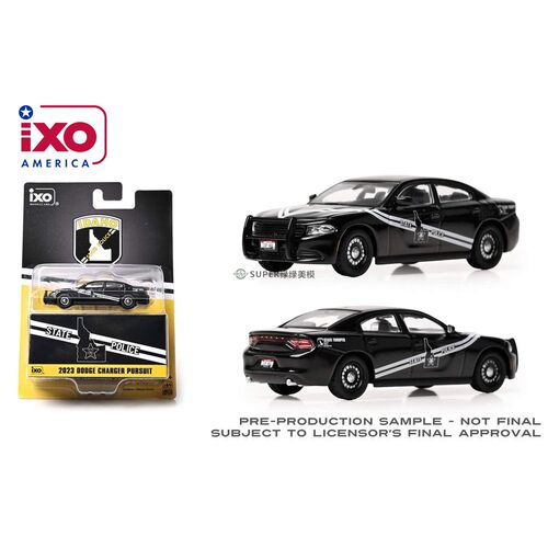 IXO 1:64 2023 Dodge Charger道奇战马追捕版爱达荷州警察IA64026