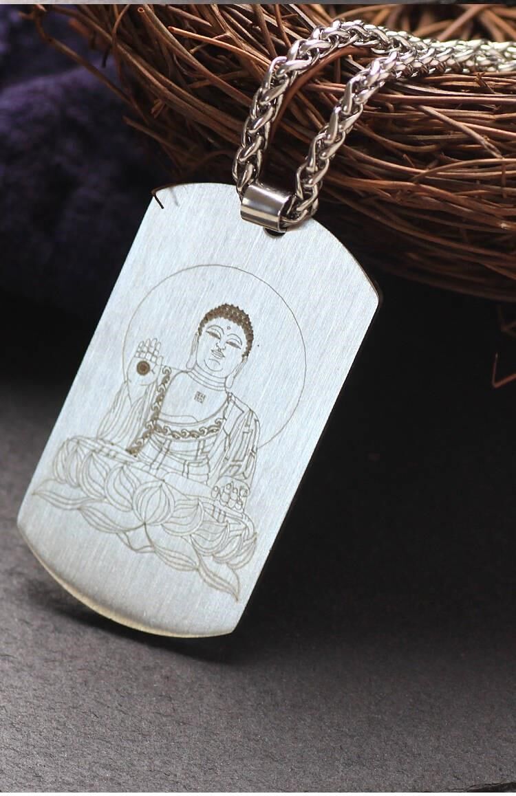 般若波钛钢大悲咒佛牌吊坠平安符挂件楞严咒心经男士女项链|ruв категории Украшения,ювелирные изделия, кулон/кулон - от Buy2taobao.com для оказания профессиональной услуги покупки агента Taobao