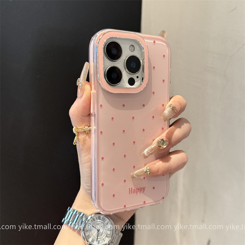 ins多巴胺果冻波点适用iPhone16promax苹果15手机壳17新款11网红12高级13爆款14plus女款ProMax简约Pro防摔套