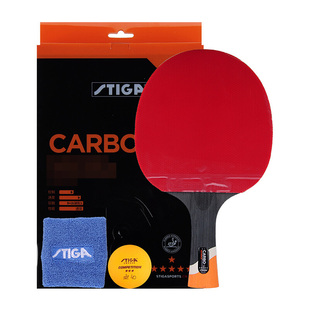 斯帝卡6星级高级碳素乒乓球拍 STIGA 6-Star Table Tennis Racket