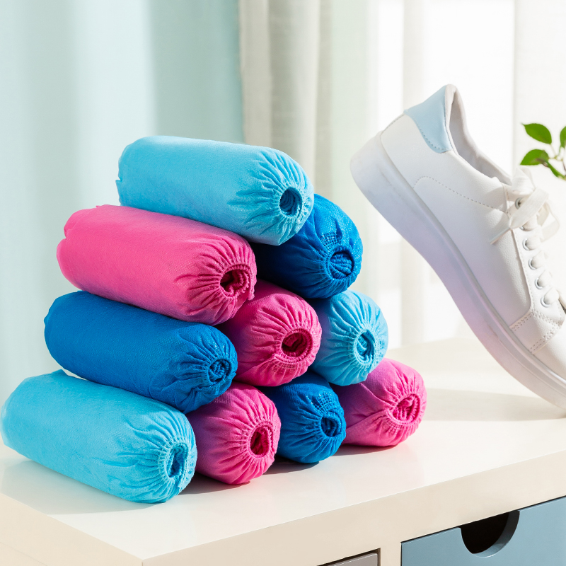 一次性无纺布鞋套加厚塑料防滑