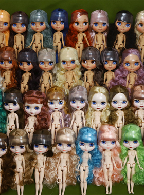 ICY DBS小布娃娃原妆白肌日烧肌磨砂脸有眉无眉19关节裸娃30厘米