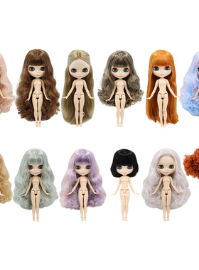 ICY DBS小布娃娃19关节体裸娃粉色棕色金色薄荷绿色头发清仓