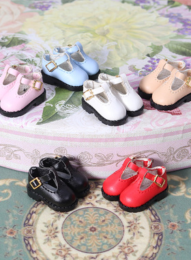 ICY DBS小布娃娃丽佳azone可儿鞋子可爱风日字扣小皮鞋