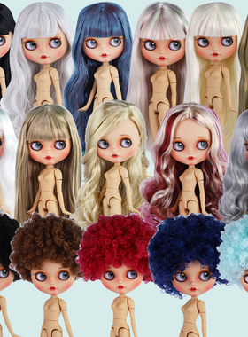 ICY DBS小布娃娃日烧肌喷妆开嘴笑脸兔牙19关节磨砂裸娃改妆成品