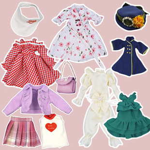 ICY 19关节OB24娃衣 DBS小布娃娃衣服欧美淑女运动英伦复古套装