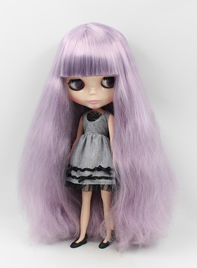 ICY DBS小布娃娃 紫色长发 刘海/偏分 女孩礼物 适合改娃改妆