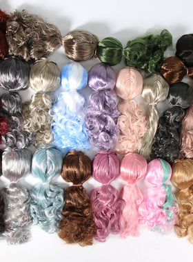 ICY DBS小布娃娃RBL头发头皮刘海中分偏分金灰色银色头发假发