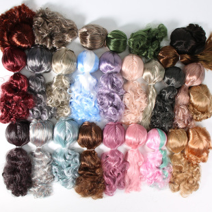 ICY DBS小布娃娃RBL头发头皮刘海中分偏分金灰色银色头发假发