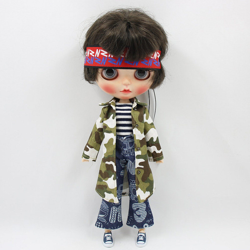 ICYDBS小布娃娃衣服迷彩娃衣