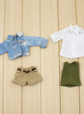 ICY DBS小布娃娃衣服OB24衣服牛仔外套短裤套装丽佳衣服